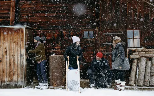 The Cambrian Adelboden Winter Activities Wood Chopping 140110 33